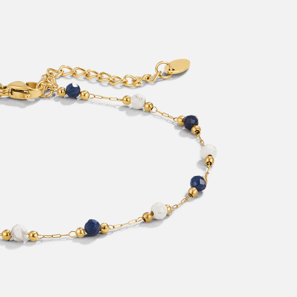 Lulu Natural Stone Enkelband