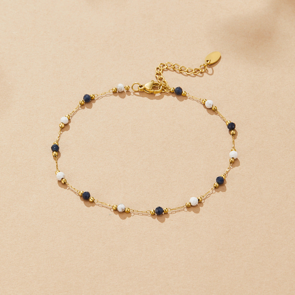 Lulu Natural Stone Enkelband Secundaire afbeelding
