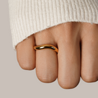Mina Gouden Wave Ring
