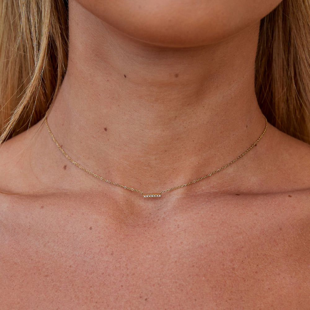 Missy Kristallen Bar Hanger Ketting Secundaire afbeelding