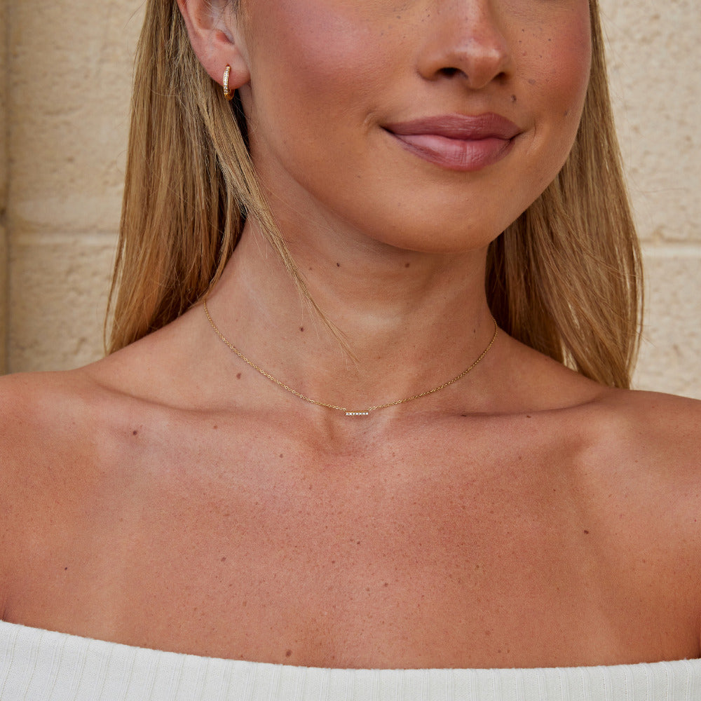 Missy Kristallen Bar Hanger Ketting