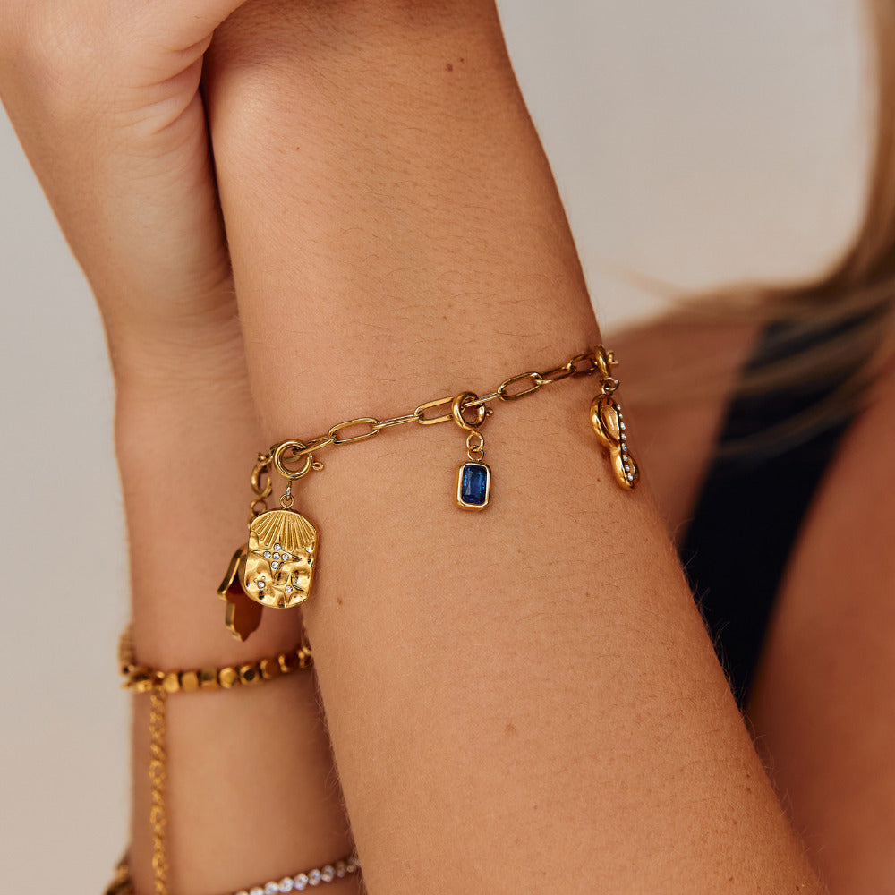 Blauwe Mystic Kristallen Charm Secundaire afbeelding