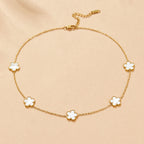 Pearl Shell Clover Ketting