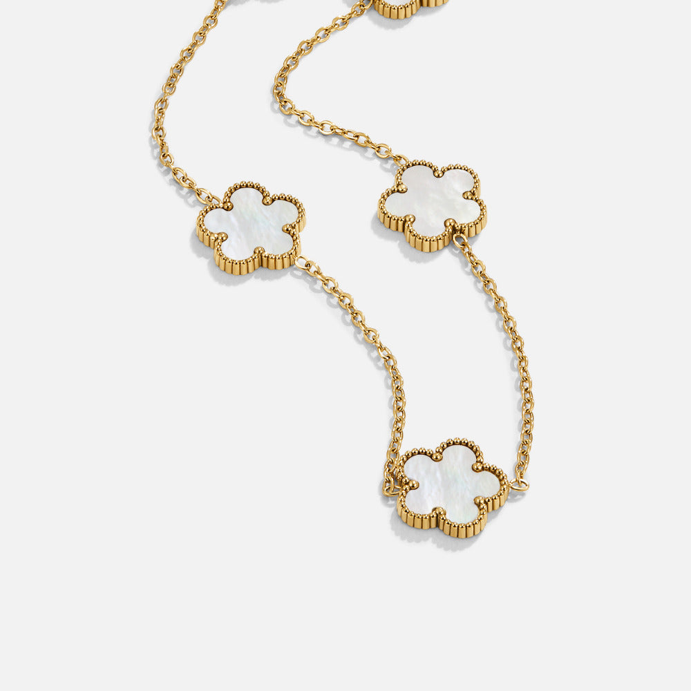 Pearl Shell Clover Ketting Hoofdafbeelding