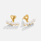 Pearl & Heart Romance Oorbellen