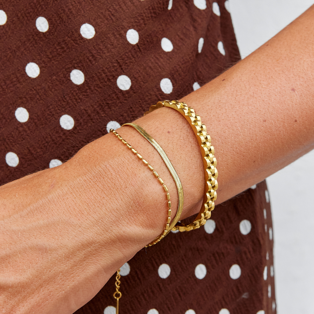 Renee Chunky Gouden Armband Secundaire afbeelding