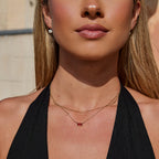 Ruby Baguette Ketting