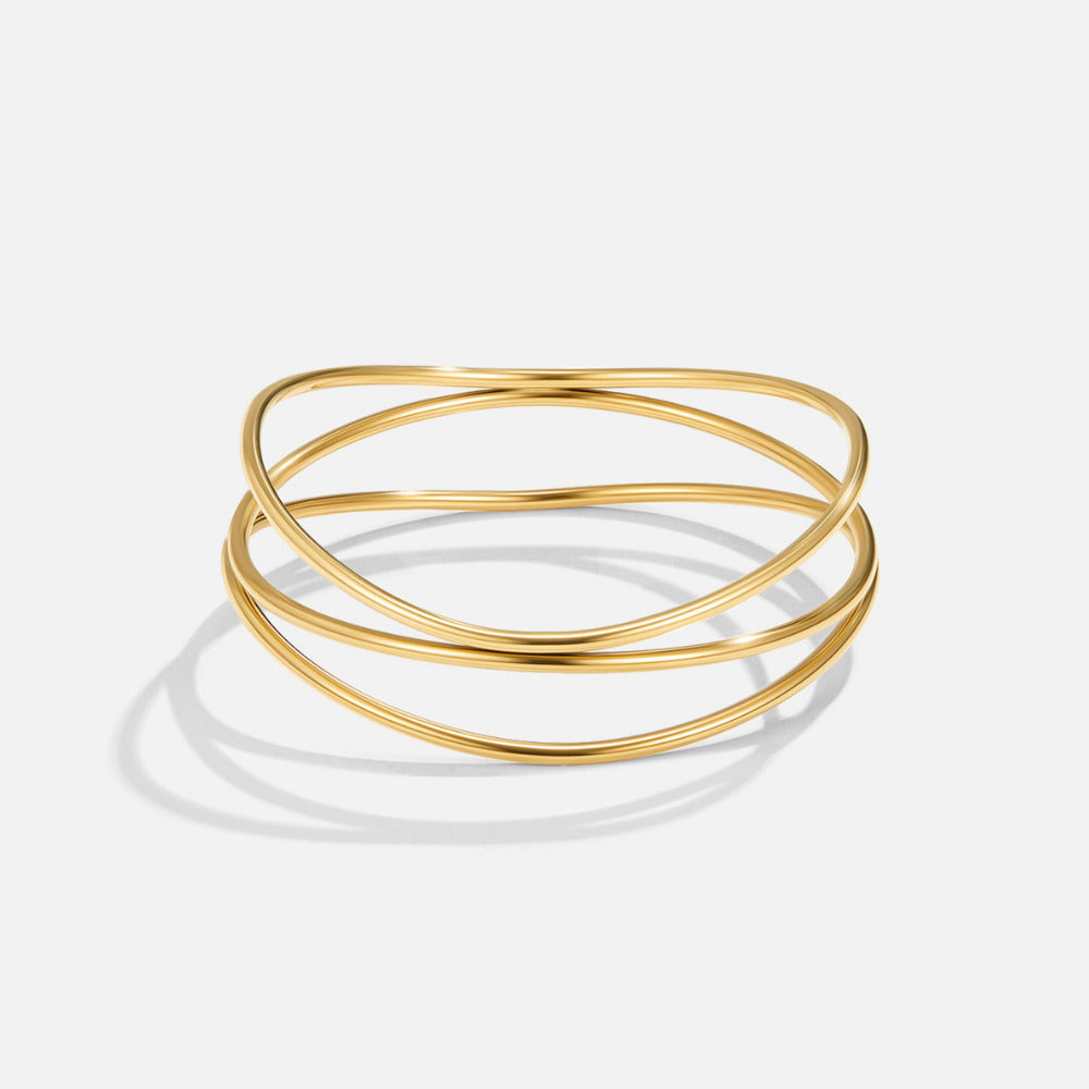 Gouden Sabrina Gelaagde Armband