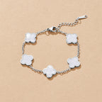 Zilveren Clover Armband