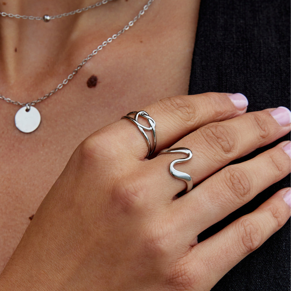 Zilveren Love Knot Ring