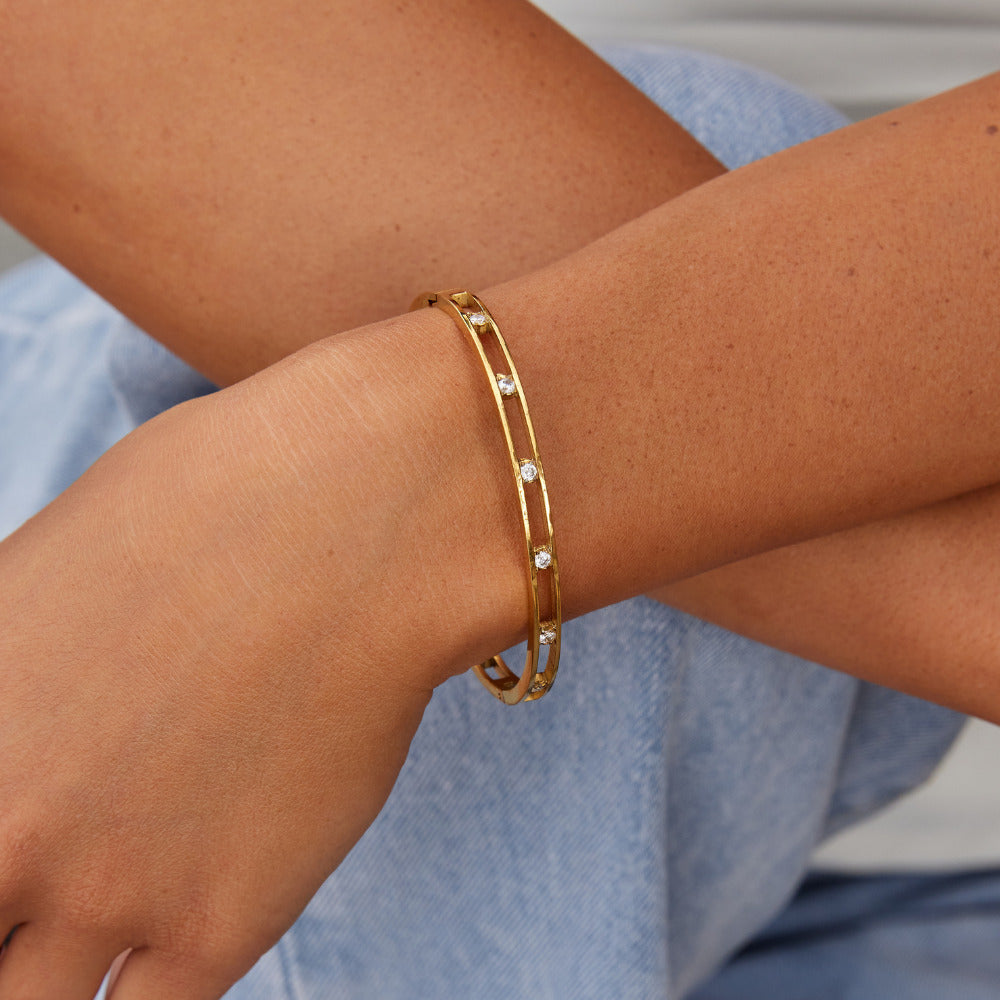 Sofia Kristallen & Gouden Armband Secundaire afbeelding