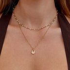 Tiffany Witte Steen Hanger Ketting