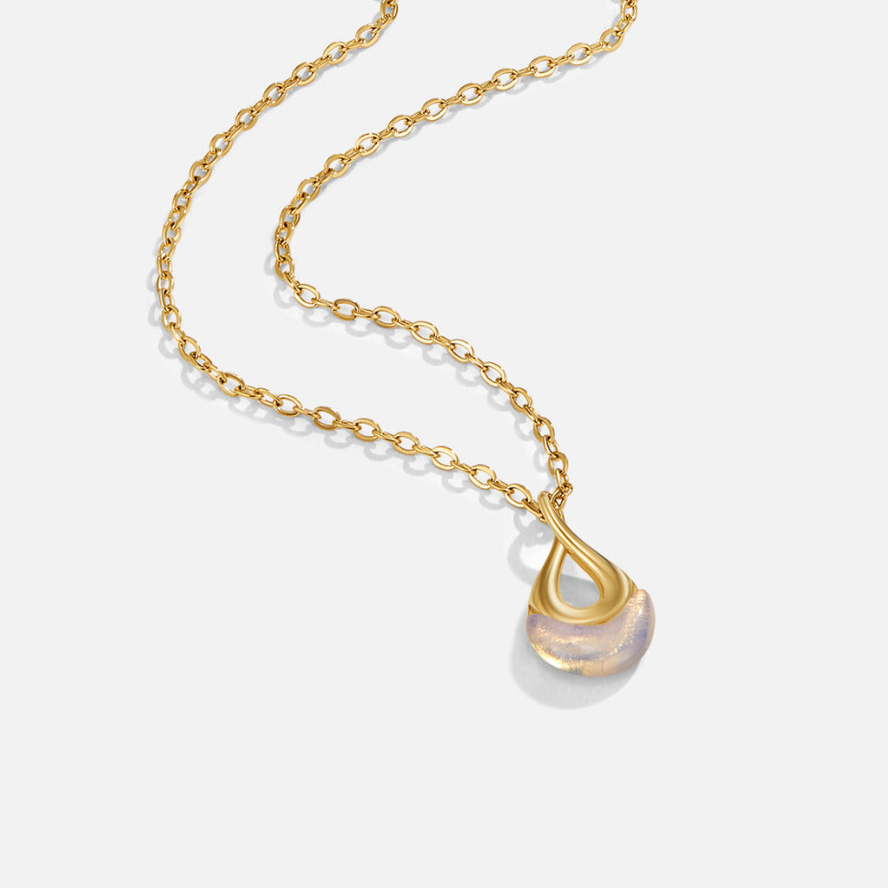 Tiffany White Stone Hanger Ketting Hoofdafbeelding