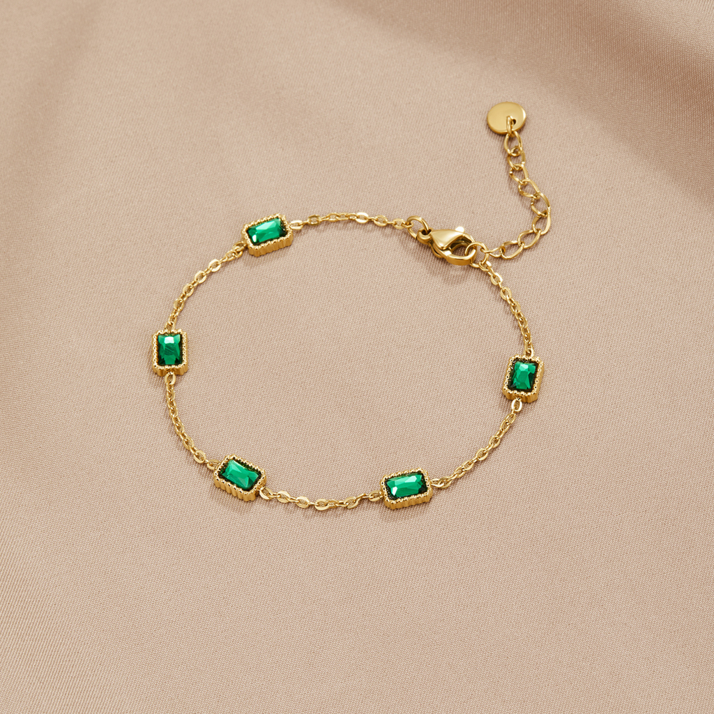 Trinity Emerald Armband