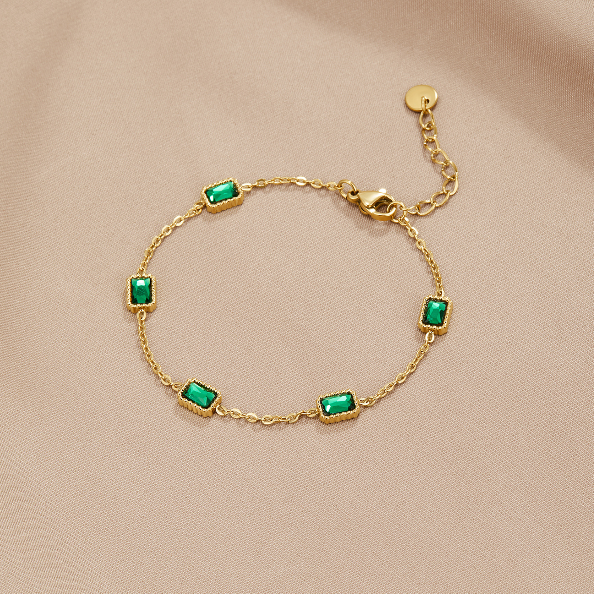 Trinity Emerald Armband