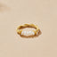 Twisted Klassieke Zoetwaterparel Ring