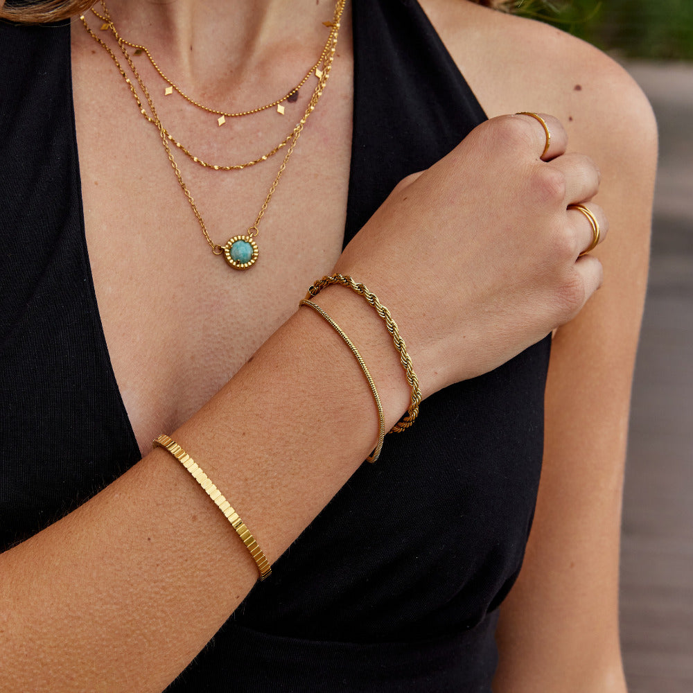 Twisted Leila Gelaagde Armband Secundaire afbeelding