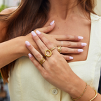 Gouden Vina Melted Ring