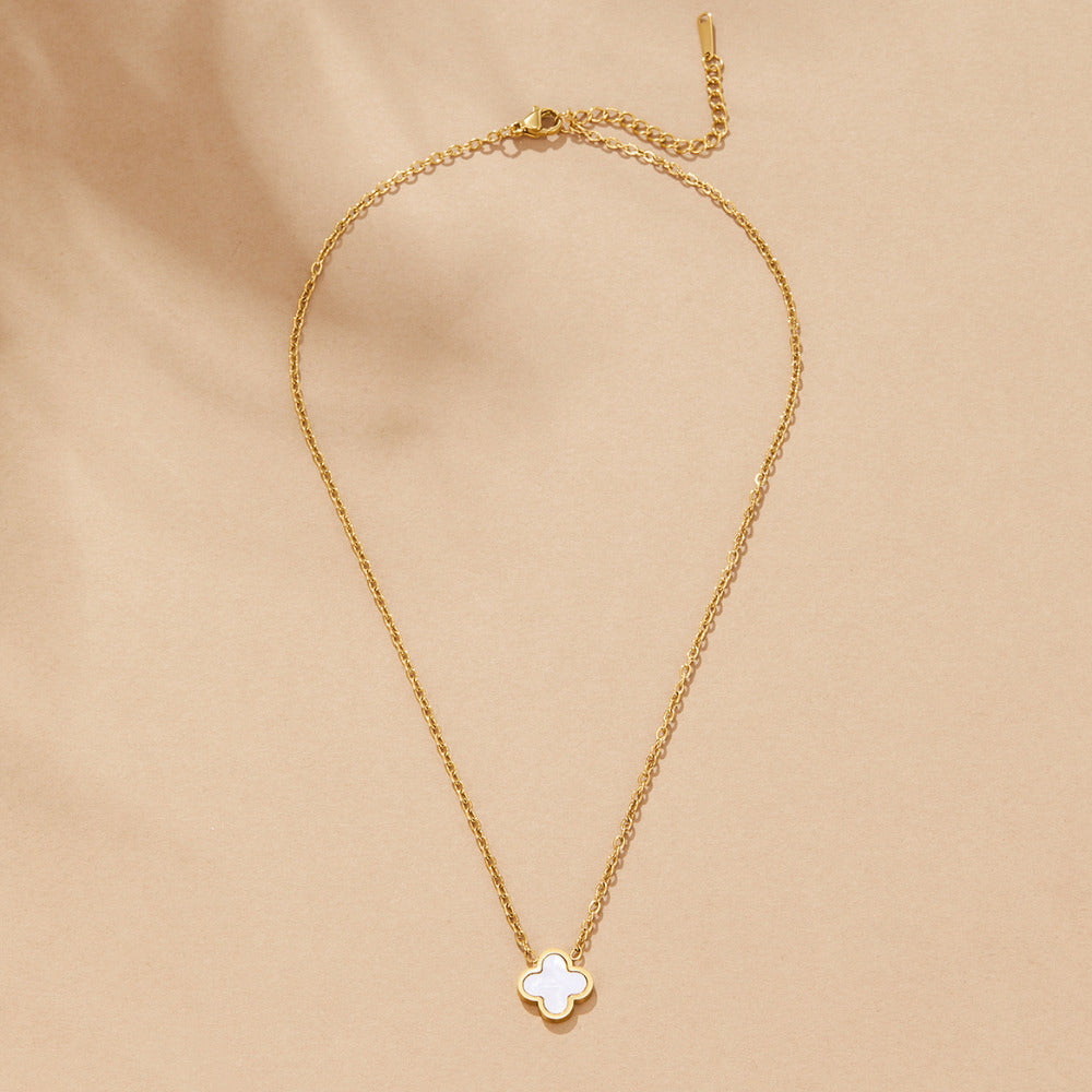 Wit Klavertje Ketting