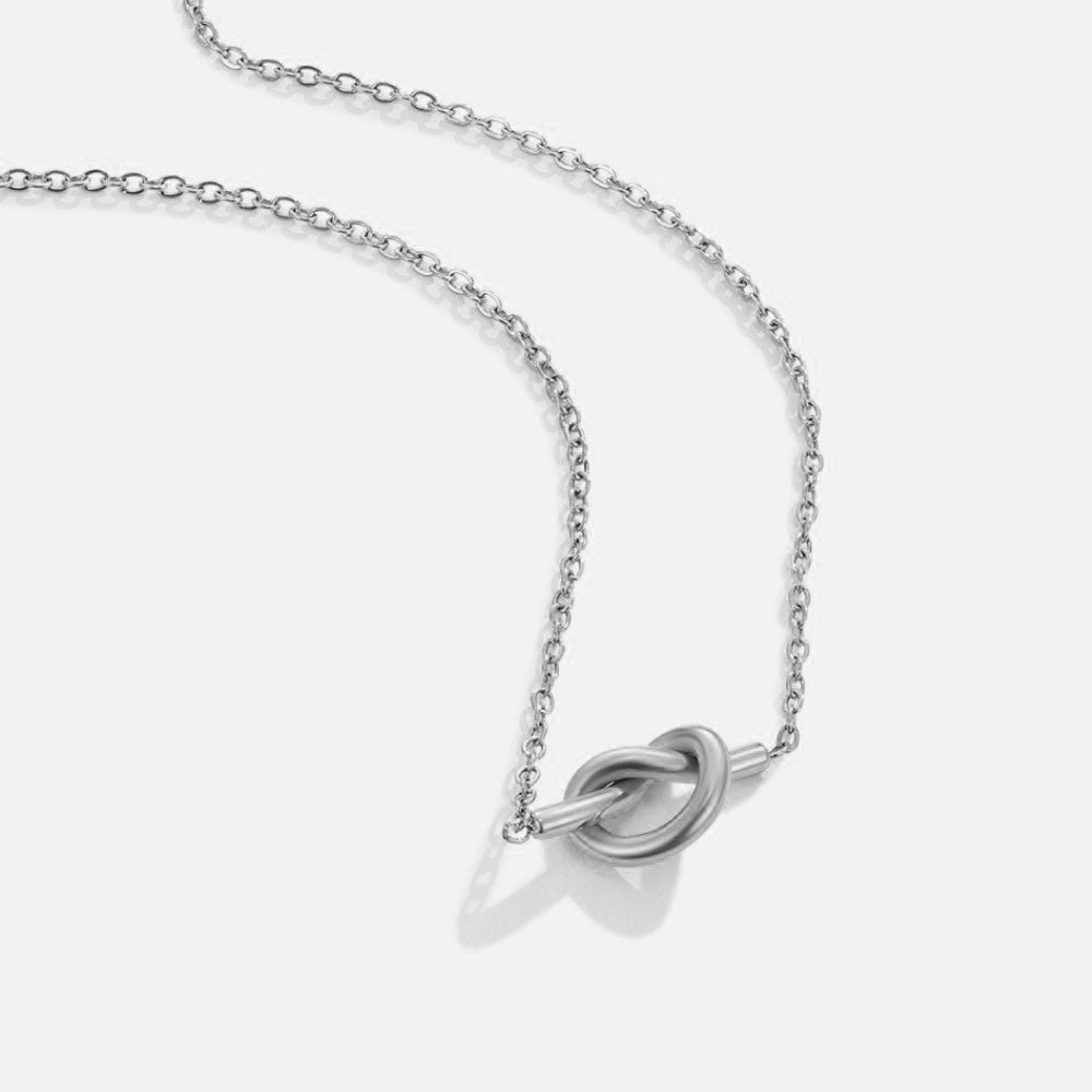 Adela Knot Zilveren Ketting Hoofdafbeelding