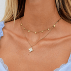 Agatha Gouden Droplet Ketting