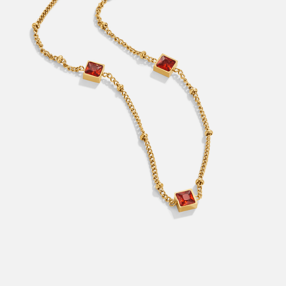 Alberta Red Kristallen Ketting