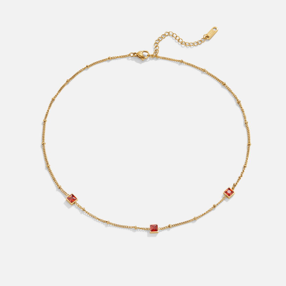 Alberta Red Kristallen Ketting