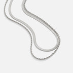 Alexandra Zilveren Gelaagde Ketting