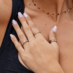 Alona Parelmoer Ring Rosé Goud