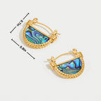 Amalfi Turquoise Schelp Oorbellen