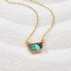 Amalfi Turquoise Schelp Oorbellen