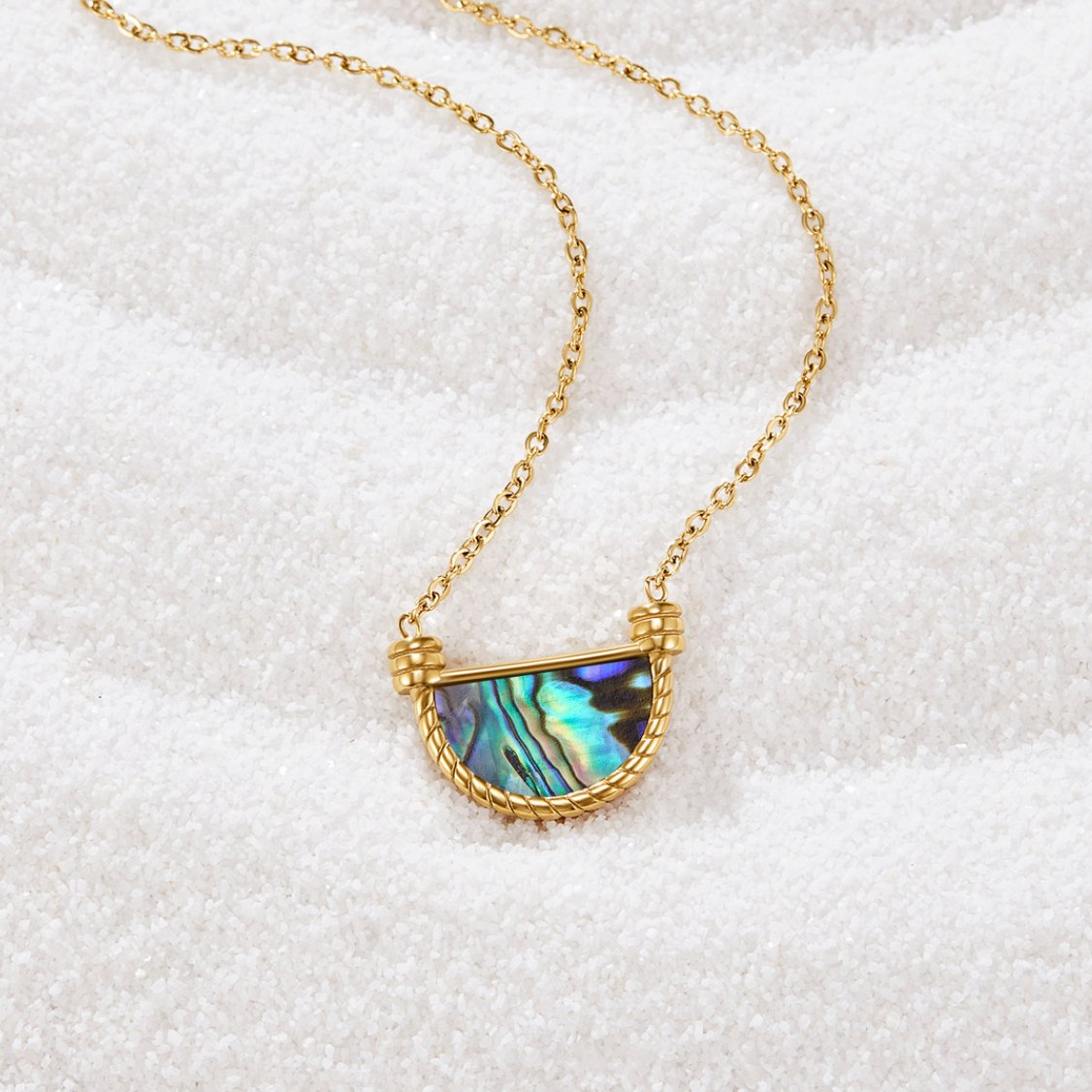 Amalfi Turquoise Schelp Oorbellen