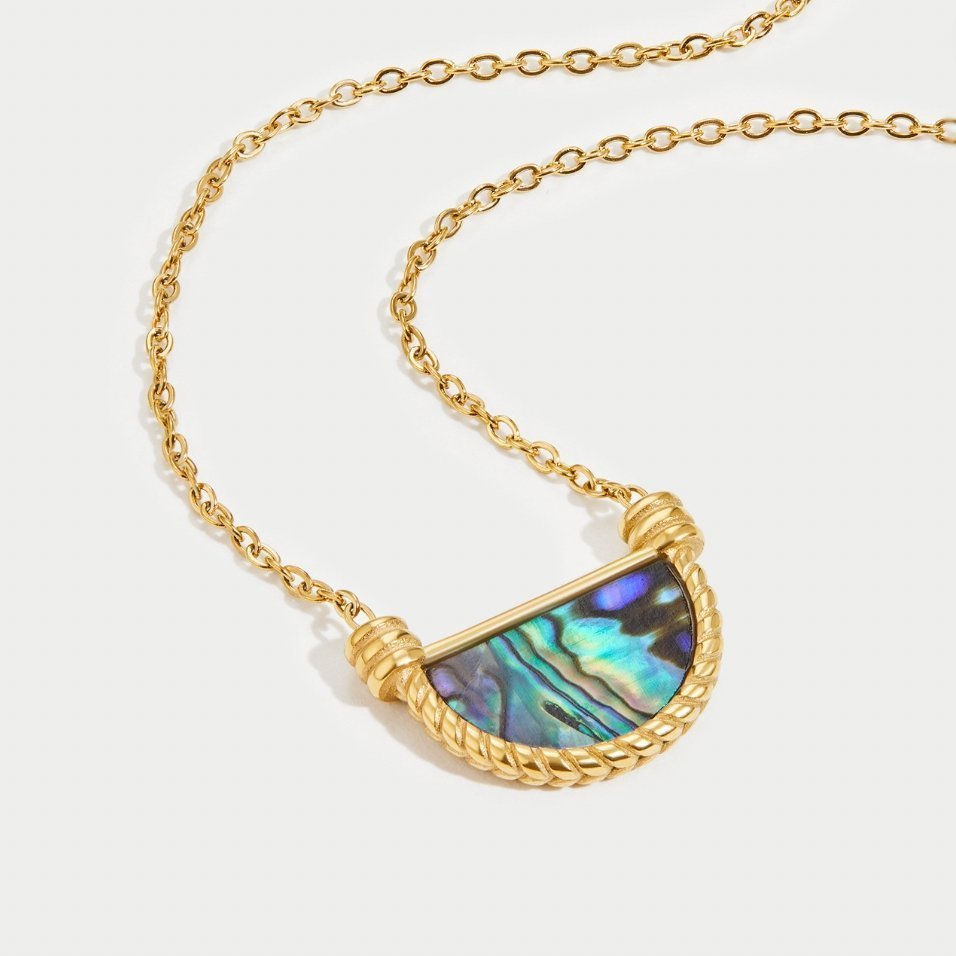 Amalfi Turquoise Schelp Ketting