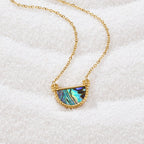 Amalfi Turquoise Schelp Ketting