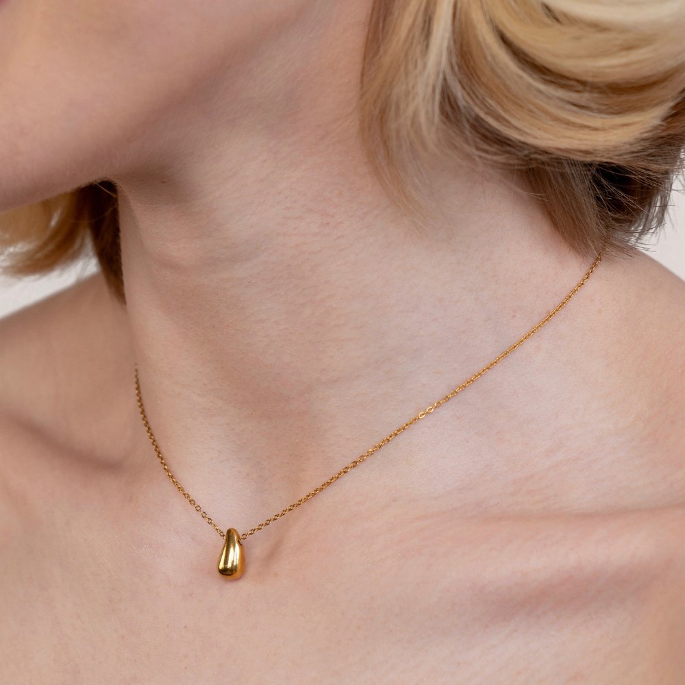 Amara Gouden Teardrop Ketting