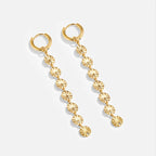 Amari 18K Gouden Disc Oorbellen
