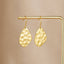 Amaya Hammered Gouden Drop Oorbellen