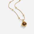 Amber Stone Hanger Ketting