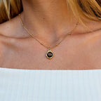 Amber Stone Hanger Ketting