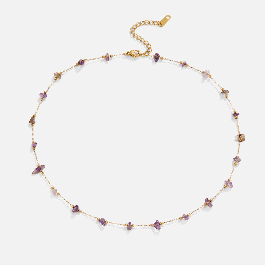 Amethist Kristallen Bead Ketting