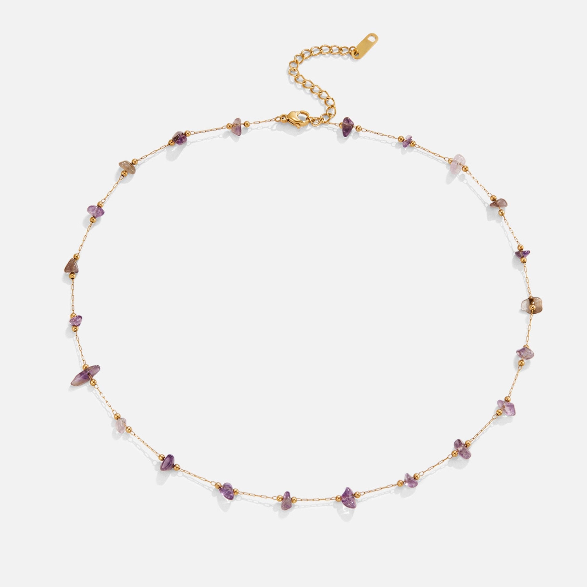 Amethist Kristallen Bead Ketting