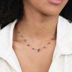 Amethist Kristallen Bead Ketting