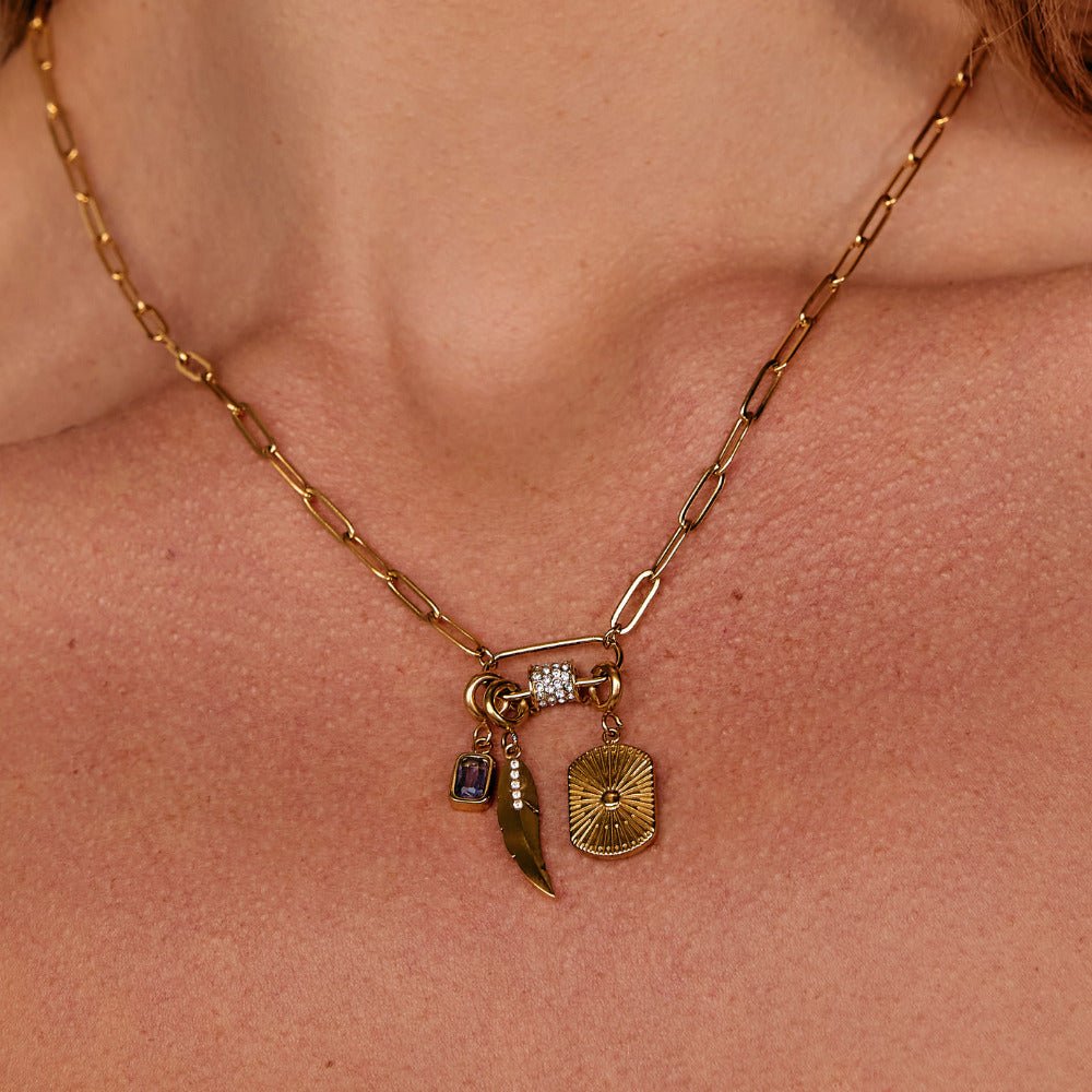 Amethist Kristallen Charm