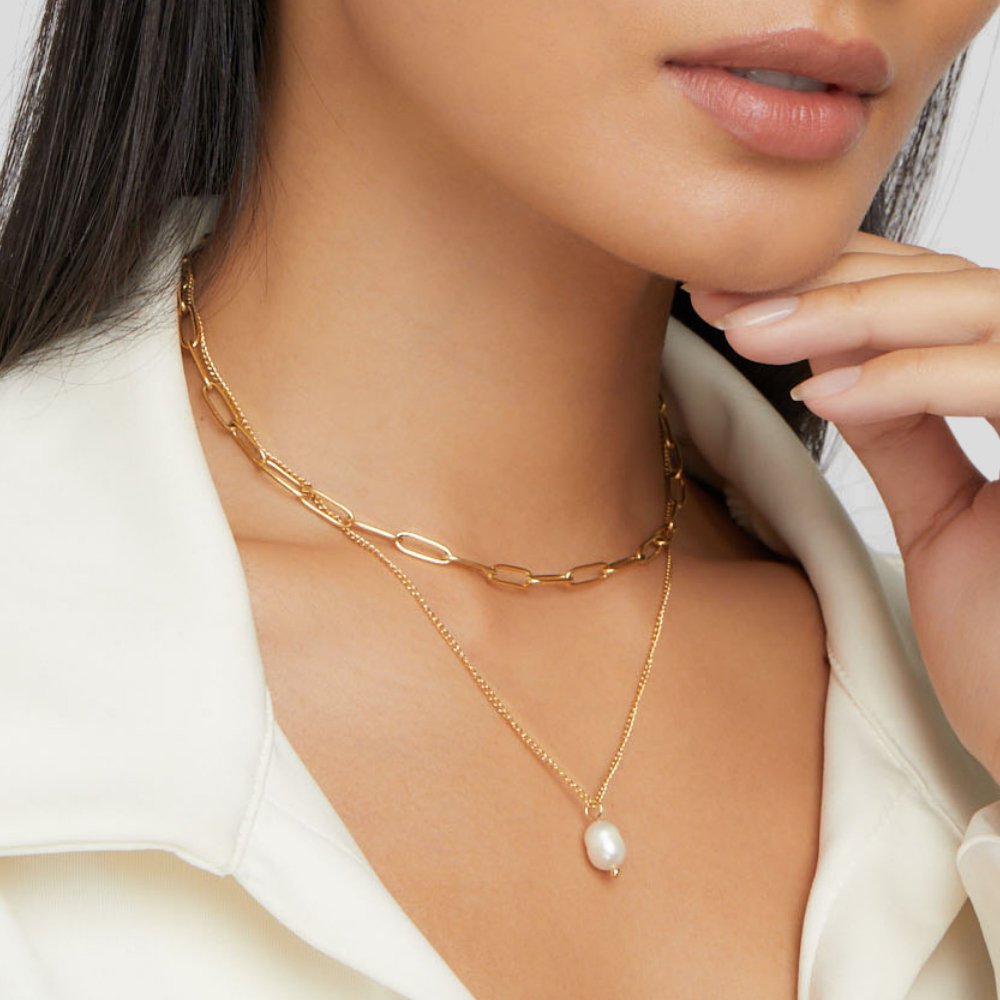 Angela Parel Gouden Ketting