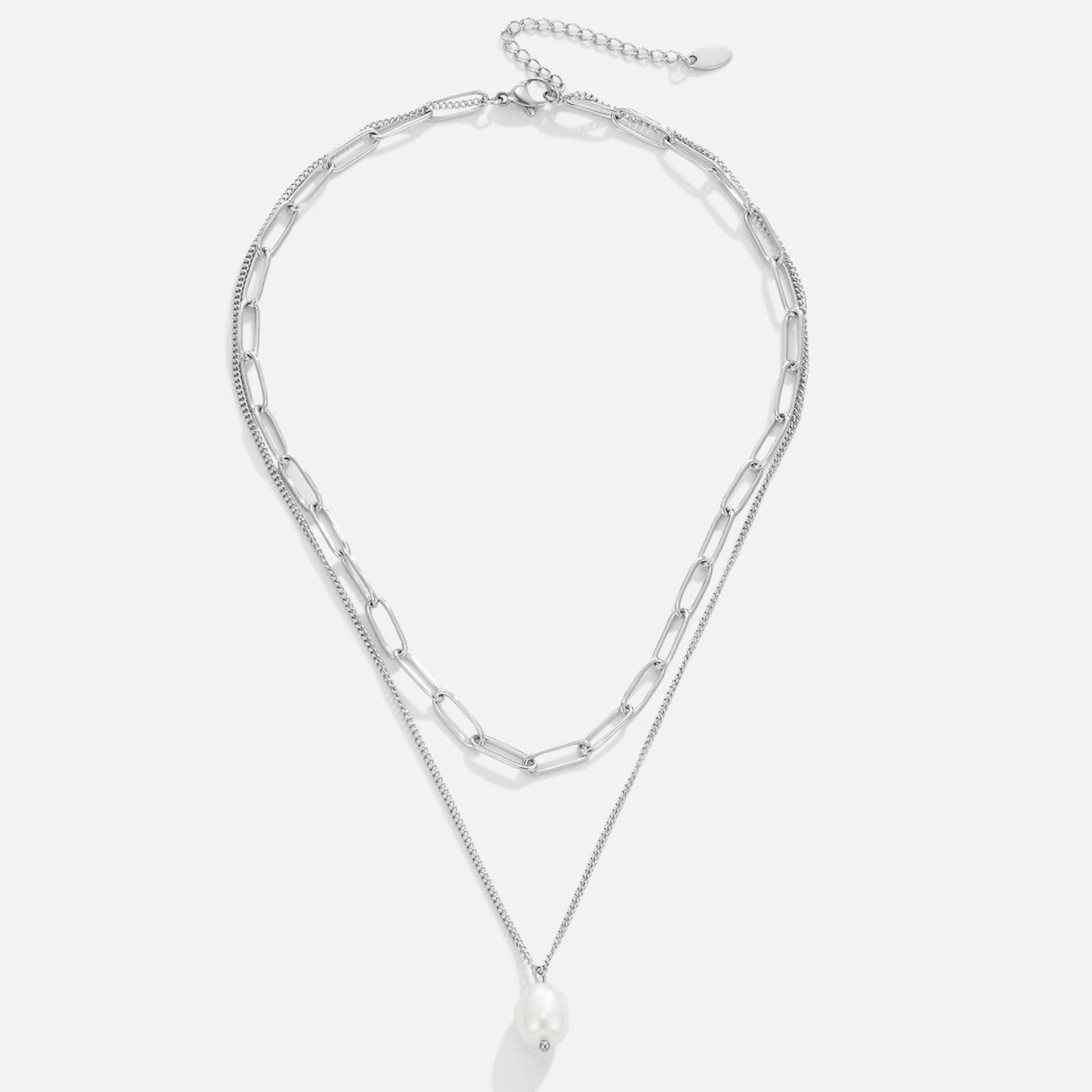 Angela Parel Zilveren Ketting