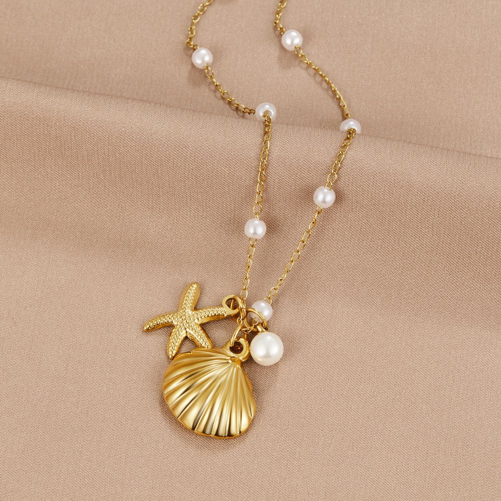 Aria Schelp Bedel Ketting