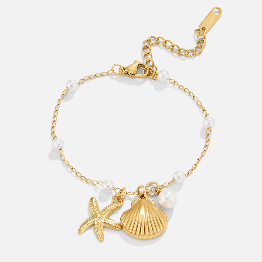 Aria Schelp Bedel Armband