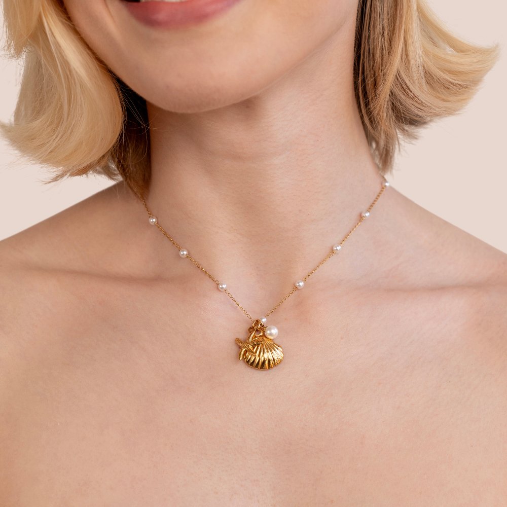 Aria Schelp Bedel Ketting