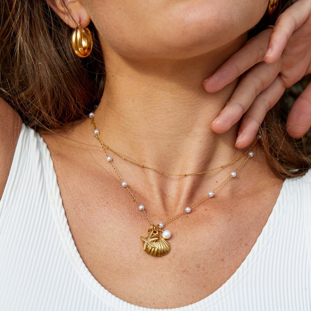 Aria Shell Charm Ketting Secundaire afbeelding