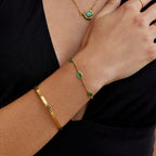 Arizona Green Stone Armband